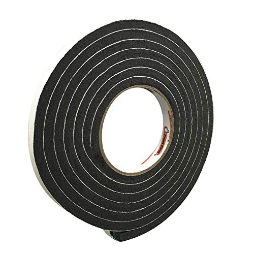 Frost King Self-Stick Rubber Foam Weatherseal 1/2 W x 5/16 T, 10 ft Black
