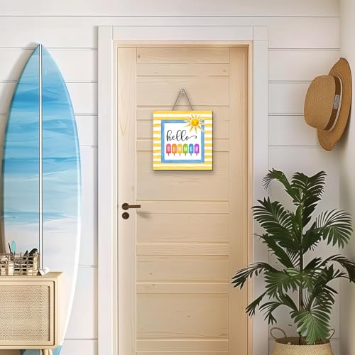 Yarcooly Summer Beach Party Wooden Door Sign Decor