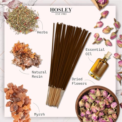 Hosley Myrrh Incense Sticks – 40 Pack for Meditation & Aromatherapy