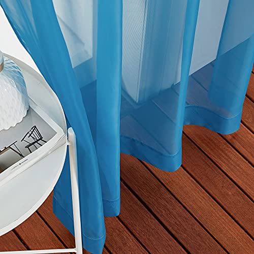 NICETOWN Sheer Curtains for Bedroom Windows 84 inch Length, Grommet