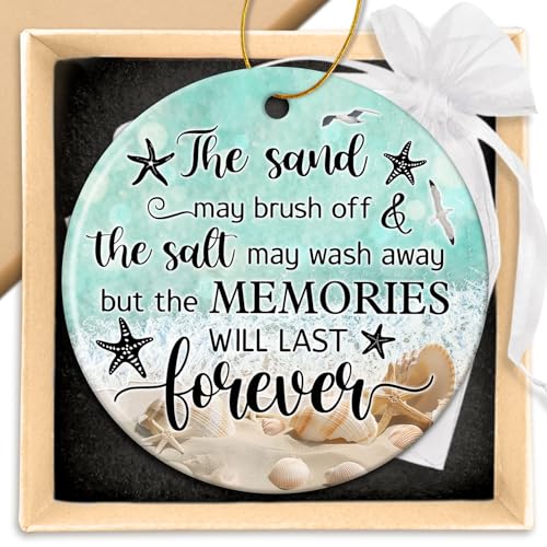 Beach Lover Christmas Ornament for Women - Coastal Holiday Keepsake - Variation: Beach Lover 1