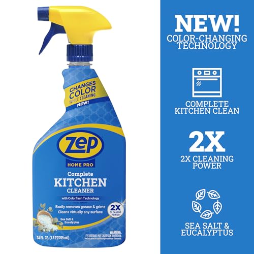 Zep Home Pro Complete Kitchen Cleaner 24 oz with Colorflash Technology