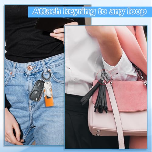 10pcs 1 Inch Trigger Spring O Rings, Round Carabiner Clips Snap Metal Spring O Rings Clip Keychain, Purse Shoulder Bag Chain Ring Clip Replacement for Keyrings Buckle, Bags,Purses