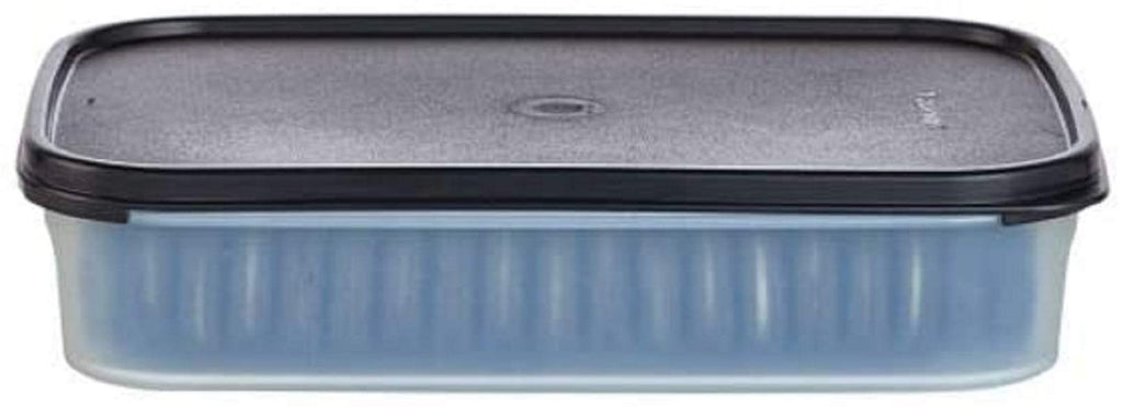 Tupperware Modular Mates Rectangle 1 Black Seal Holds 8.5 Cups