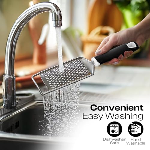 Handheld Cheese Grater - Stainless Steel, Rust-Proof Kitchen Tool