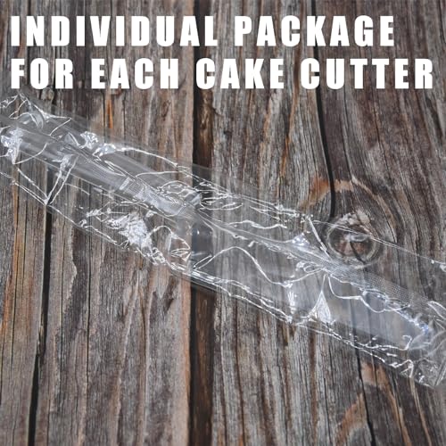 12 Pcs Plastic Cake Cutters - Disposable Pie Slicers for Events