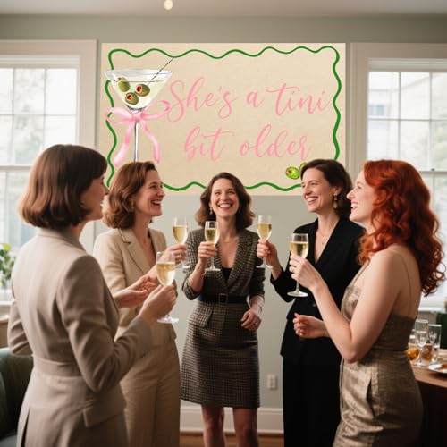 A Tini Bit Older Backdrop - Espresso Martini Birthday Party Decorations