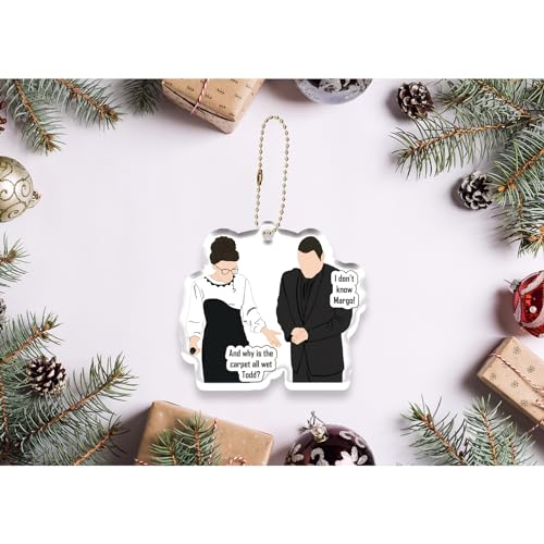 Funny Christmas Ornament - Why Is The Carpet Wet Todd & Margo - National Lampoons Christmas Vacation