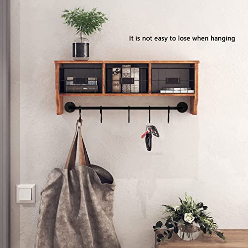RETOONGKING Wall Mounted Coffee Mug Holder with 5 Removable Hooks - Space-Saving Kitchen & Home Organizer (1pc)