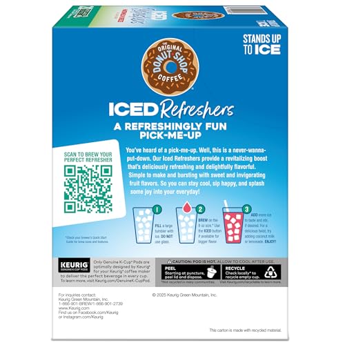 The Original Donut Shop Watermelon Breeze Iced Refreshers K-Cup Pods, 20 Count