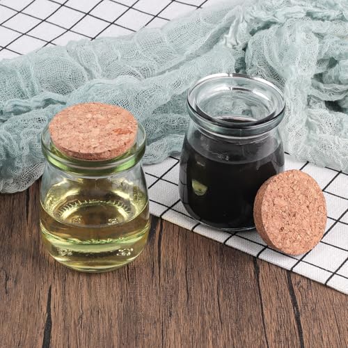 Small Decorative Glass Bottles with Cork Lids for Crafts