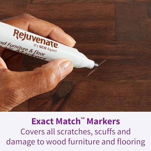 Rejuvenate Exact Match Brown Wood Furniture & Floor Repair Markers - Pack of 6