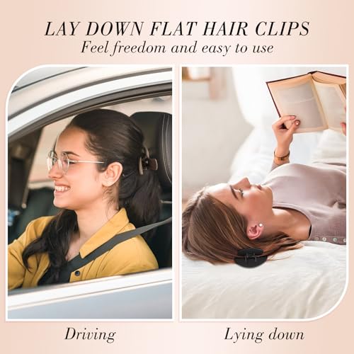 Flat Hair Clips for Women 10 Pcs French Claw and Duckbill Barrettes