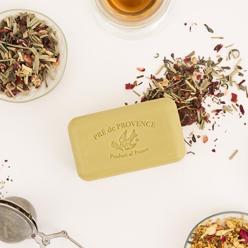 Pre de Provence Green Tea Soap Bar - Natural French Skincare, 5.3 oz