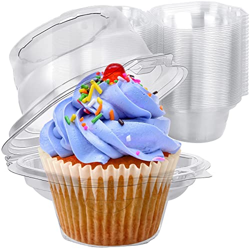 Individual Cupcake Boxes - 50 Pack, 24 Cubic Inches, Round