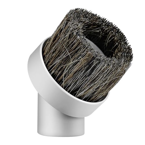GULUANT Round Dusting Brush for Central Vacuum 1 1/4 Inch Attachment
