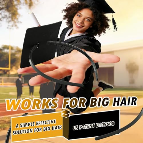 Graduation Cap Headband - Anti-Slip Unisex Grad Hat Holder for Women and Men