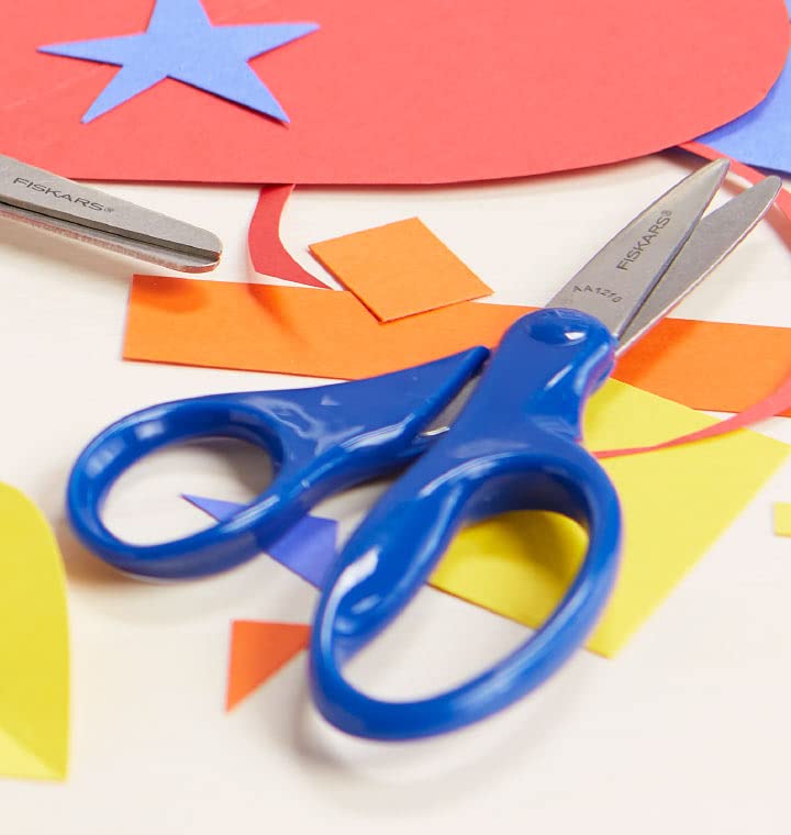 Fiskars Kids Safety Blunt-Tip Scissors for Ages 4+ - Classroom & Craft Supplies
