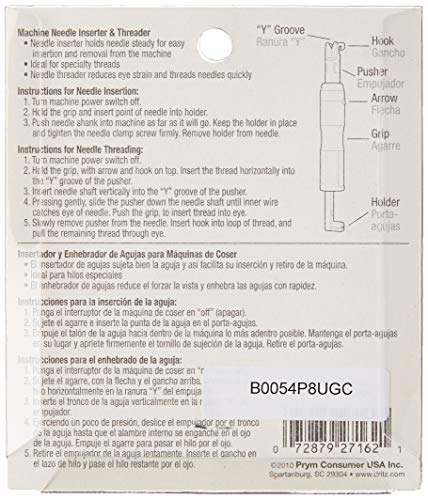 Dritz Machine Needle Inserter & Threader for Easy Sewing