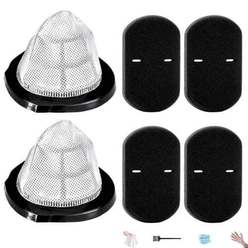 2 Pack Bissell 2030 Vacuum Filters & Foam Filters with Brush - Compatible Replacement