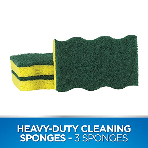 Dawn Heavy Duty Kitchen Dish Sponges 3-Pack - Scrubbing & Cleaning