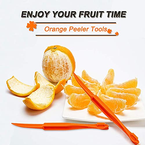 Cosmer Plastic Orange Peeler Tools - Citrus Fruit Slicer Set