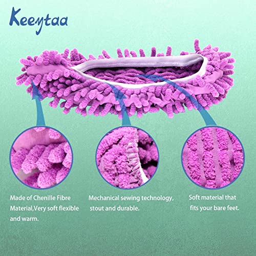 Mop Slippers - 10 Pcs Chenille Floor Cleaning Shoes