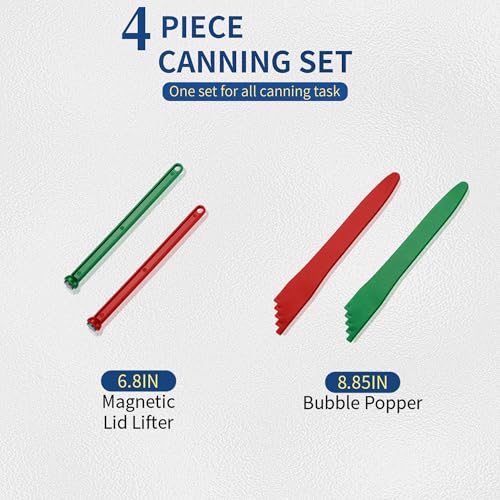 Gemfino Canning Kit CK-P2M2 - 2 Magnetic Lid Lifters & 2 Bubble Poppers