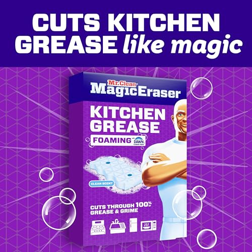 Mr. Clean Magic Eraser Kitchen Grease Foaming Sponge, 6ct