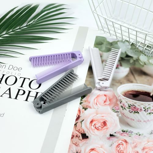 Zoolinn 3-Piece Pocket Folding Comb Set – Dual-Headed Travel Hair Brushes