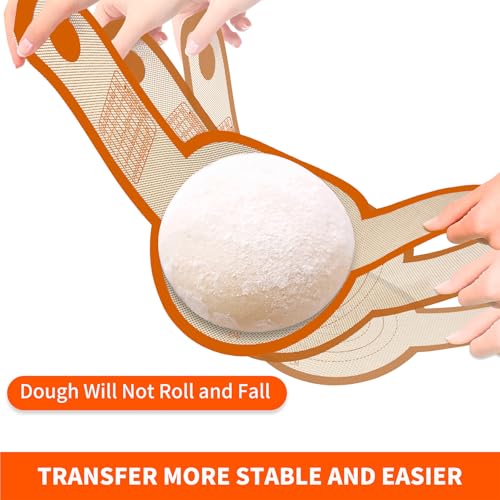 PLAPITATE Silicone Bread Sling for Dutch Oven - 2 Pcs Orange Set