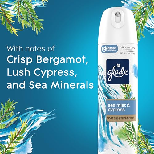 Glade Sea Birch Air Freshener Room Spray Pack of 6, Long-Lasting Freshness