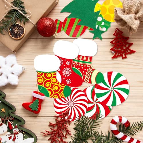 Christmas Candy Land Paper Cutouts Set - Bulletin Board Decor for Holiday Crafts