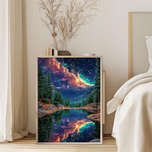 5D Aurora Diamond Art Kit for Adults - 12x16 Inch DIY Craft