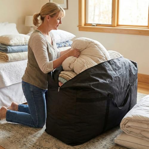 Extra-Large Storage Bag (45Gal) - Moisture Resistant, Double Zipper, Lightweight for Travel & Camping