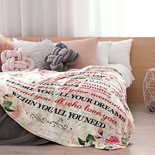 33rd Birthday Gift for Her - 60"x50" Soft Flannel Fleece Blanket