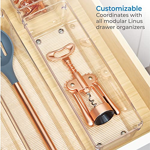 iDesign Linus Medium Drawer Organizer Tray 4" x 12" x 3"