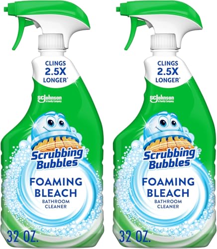 Scrubbing Bubbles Foaming Bleach Bathroom Cleaner 32oz Pack of 2 - Mold & Mildew Remover