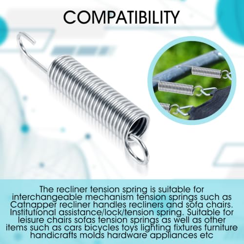 Mabor 3.5-Inch Recliner Replacement Springs, 2-Piece Steel Extension Set