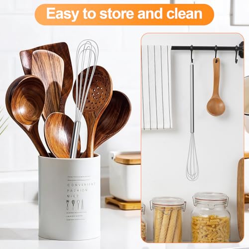 Tnlaile 2-Piece 11-Inch Mini Whisk Set - Stainless Steel Kitchen Tool