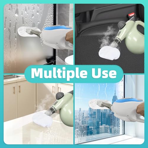 10 Pack White Microfiber Cloths for Handheld Steam Cleaners