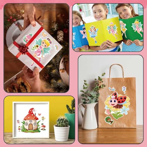 24 Fairy Stickers for Kids - DIY Make Your Own Stickers