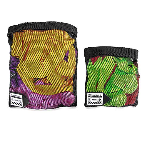 Sanabul Large Mesh Handwrap Laundry Bag with Zipper - Black
