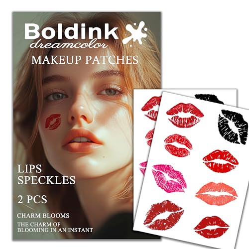 Boldink Waterproof Face Makeup Temporary Tattoo Stickers 2pcs