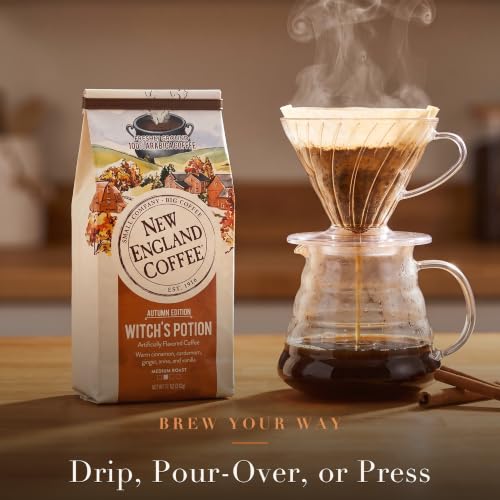 New England Coffee Witch's Potion Ground Coffee 11oz – Spiced Arabica Blend