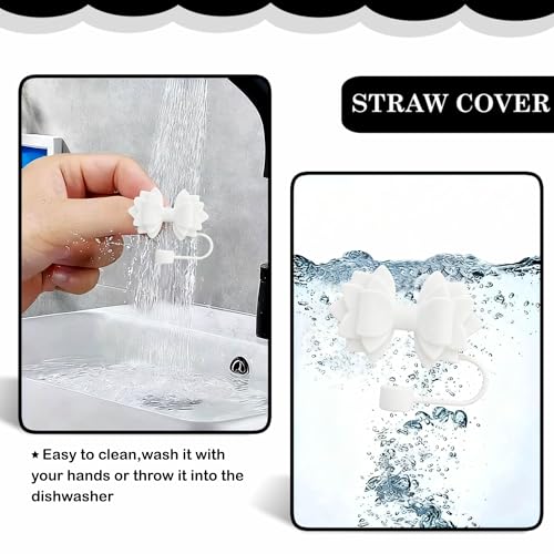 Diamond & Bow Silicone Straw Toppers for Stanley Cup 30/40oz