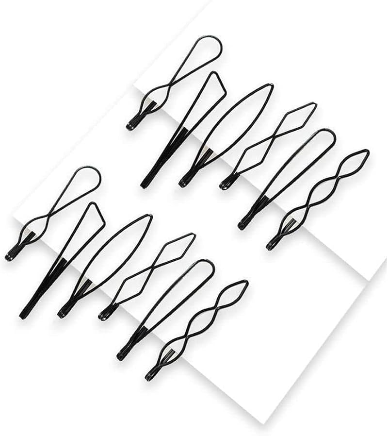 Black Bobby Pins 12 Pack Mini Vintage Hair Pins for Styling Updos