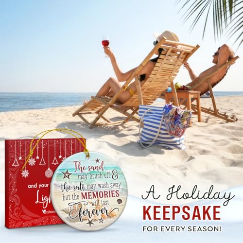 Beach Christmas Ornaments - Coastal Sea Shell Design, Perfect Holiday Decor