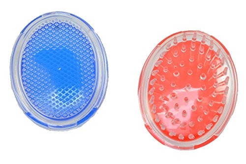 MABUA Exfoliating Ingrown Hair Brush 2-Piece Set for Face and Body