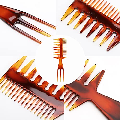 Tbestmax 2 Pcs Hair Comb and Afro Pick Styling Set for Hair Brushes